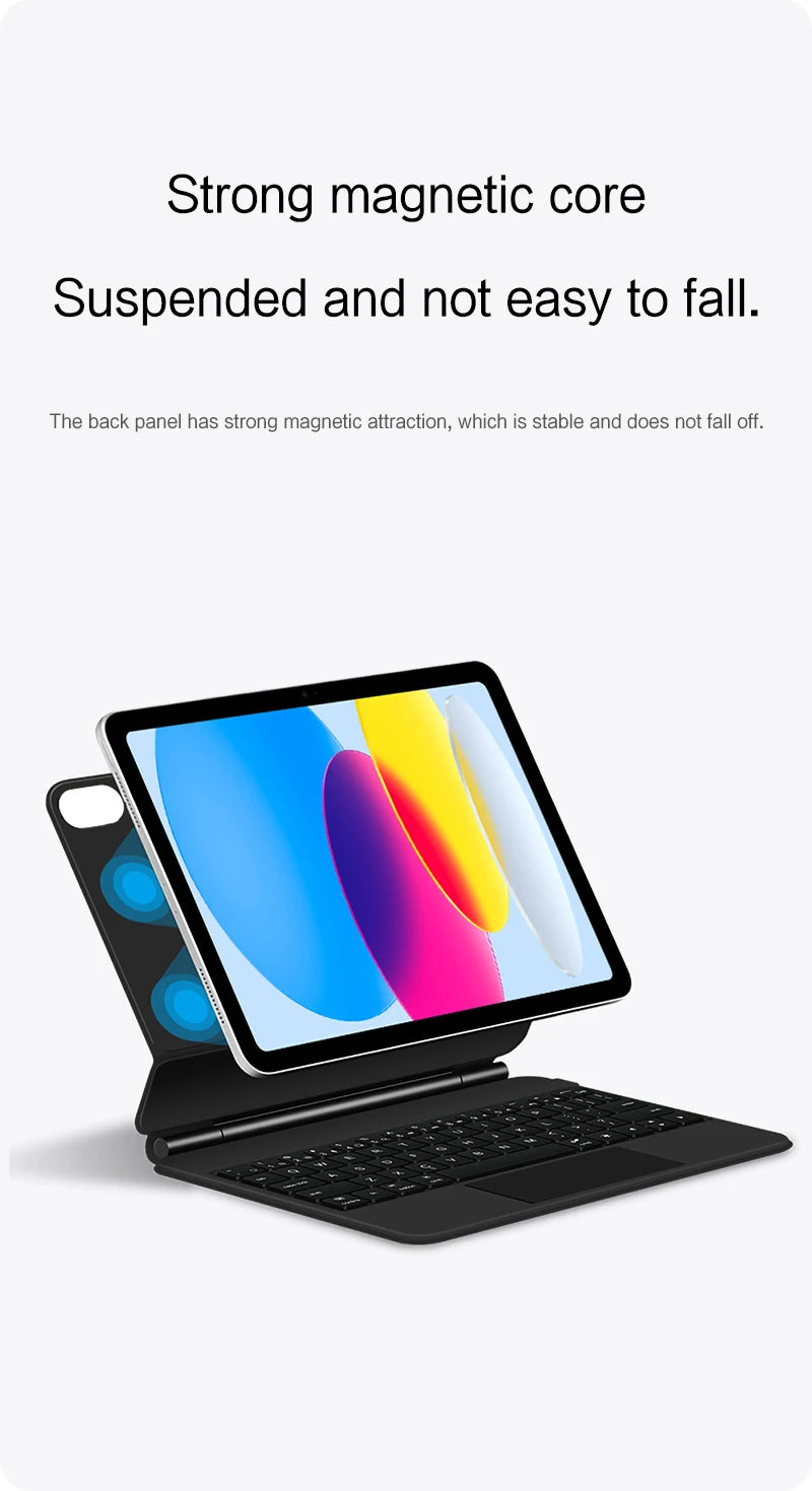 Magic Keyboard for iPad Pro 11 12.9 Air 4 Air 5 for iPad 10th Generation Pro 12.9 6th 5th 4th 3rd Gen Smart Cover Magnetic Case