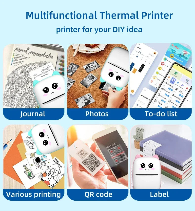 Pocket Mini Thermal Printer (Bluetooth Android iOS)