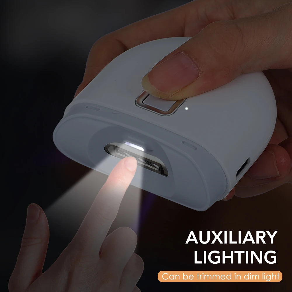 Electric Nail Clipper With Auxiliary Lighting