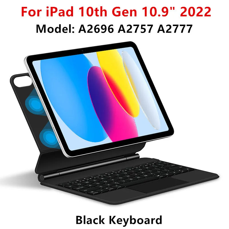 Magic Keyboard for iPad Pro 11 12.9 Air 4 Air 5 for iPad 10th Generation Pro 12.9 6th 5th 4th 3rd Gen Smart Cover Magnetic Case