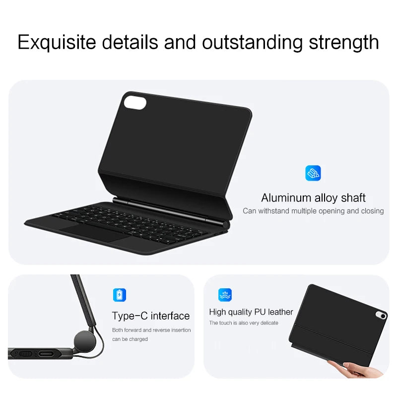 Magic Keyboard for iPad Pro 11 12.9 Air 4 Air 5 for iPad 10th Generation Pro 12.9 6th 5th 4th 3rd Gen Smart Cover Magnetic Case