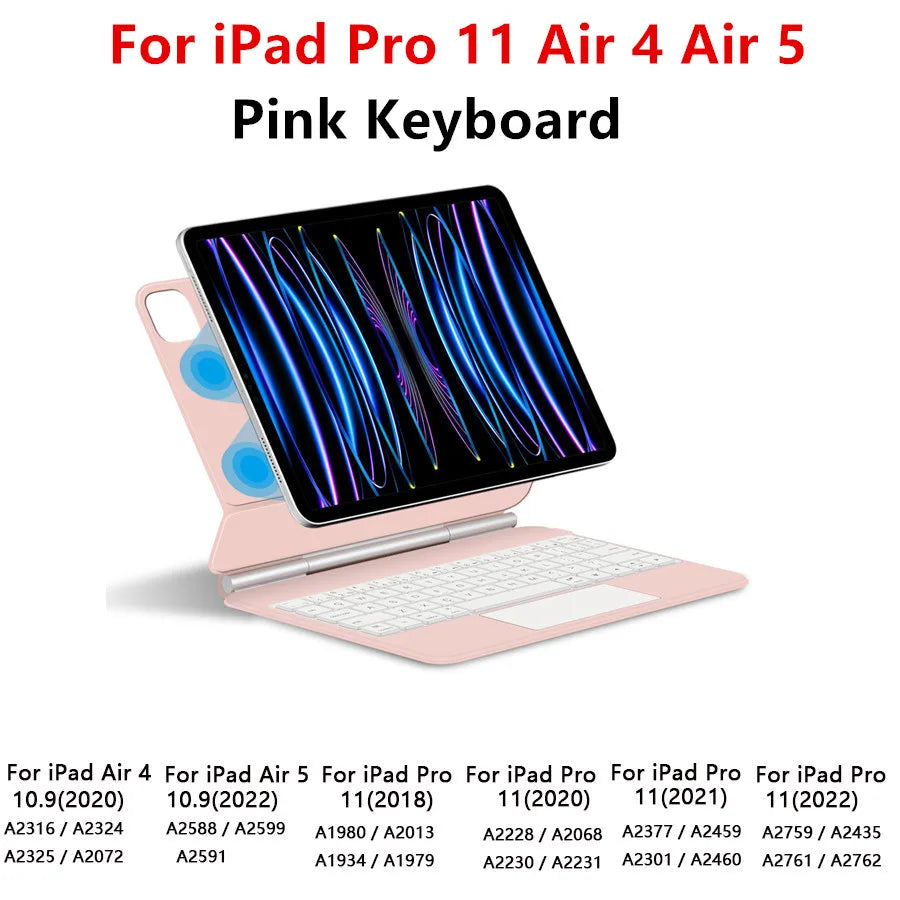 Magic Keyboard for iPad Pro 11 12.9 Air 4 Air 5 for iPad 10th Generation Pro 12.9 6th 5th 4th 3rd Gen Smart Cover Magnetic Case