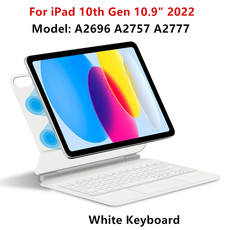 Magic Keyboard for iPad Pro 11 12.9 Air 4 Air 5 for iPad 10th Generation Pro 12.9 6th 5th 4th 3rd Gen Smart Cover Magnetic Case