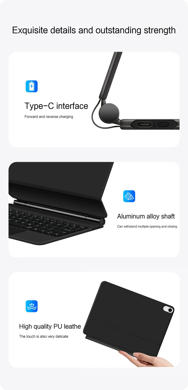 Magic Keyboard for iPad Pro 11 12.9 Air 4 Air 5 for iPad 10th Generation Pro 12.9 6th 5th 4th 3rd Gen Smart Cover Magnetic Case